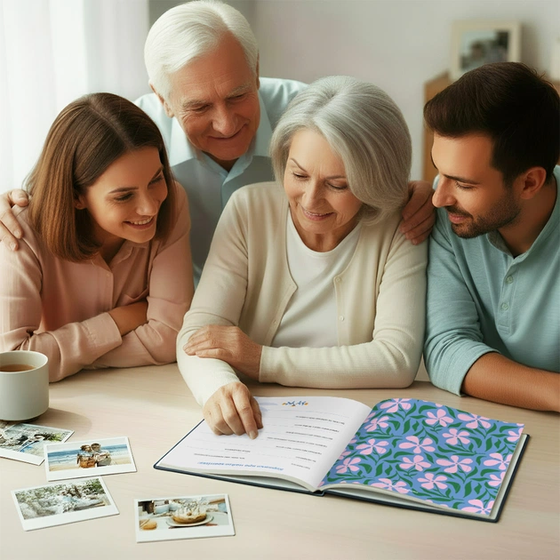 Книга воспоминаний Orner Истории лучшего папы, темно-синий (orner-3500) - изображение 11