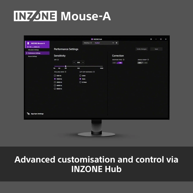 Мишка Sony INZONE Wireless/USB Black (MSEG500B.E) - зображення 12