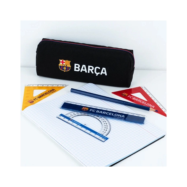 Лінійка Kite набір: лінійка 15 см, 2 косинця, транспортир FC Barcelona (BC25-282) - изображение 3