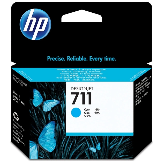 Картридж HP DJ No.711 DesignJet 120/520 Cyan (CZ130A) - изображение 1