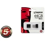 USB флеш накопичувач Kingston 64Gb DataTraveler DTMC Black (DTMCK/64GB) - зменшене зображення 3