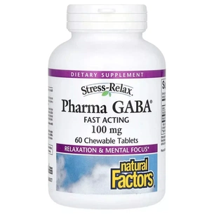 Вітамінно-мінеральний комплекс Natural Factors GABA (Гамма-аміномасляна кислота), 100 мг, Stress Relax, Pharma GABA, 6 (NFS-02835) зображення 1