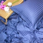 Постільна білизна MirSon SatinStripe 30-0020SmokyBlue 143х210 Сімейний (2200005255377) - зменшене зображення 4