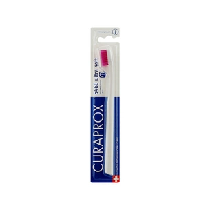 Зубна щітка Curaprox CS 5460 Ultra Soft Ультрам'яка D 0.10 мм Біла з рожевою щетиною (CS 5460-17) зображення 1