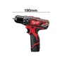 Шуруповерт Milwaukee M12 BPD-202C, 2x2Ah, кейс (4933441940) - зменшене зображення 2