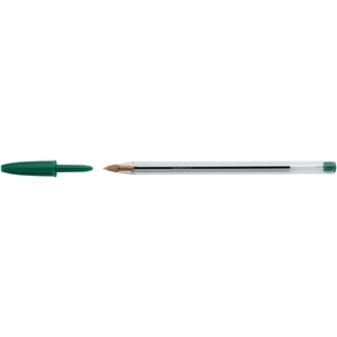 Ручка кулькова Bic Cristal, зелена (bc875976) зображення 1