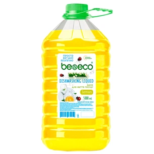 Засіб для ручного миття посуду Be&Eco Лимон 5 л (4820168433412) зображення 1