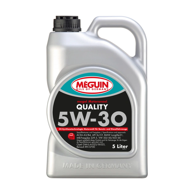 Моторное масло Meguin QUALITY SAE 5W-30 5л (6567) - изображение 1
