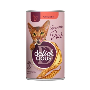 Вологий корм для кішок Delickcious Напій з куркою 140 г (4820269141582) зображення 1