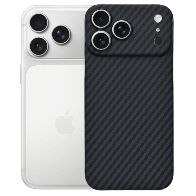 Чехол для мобильного телефона BeCover FIBRA Carbonite MagSafe Apple iPhone 17 Pro Black (715409) - изображение 1