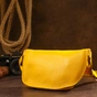 Сумка Shvigel Шкіряна бананка Жовта (16377) - зменшене зображення 9
