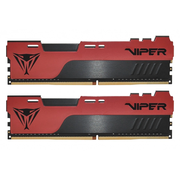 Модуль пам'яті для комп'ютера DDR4 16GGB (2x8GB) 3600 MHz Viper Elite II Red Patriot (PVE2416G360C0K) - зображення 1