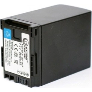 Акумулятор до фото/відео Extradigital Canon BP-827 Chip (BDC2418 / DV00DV1262) зображення 1