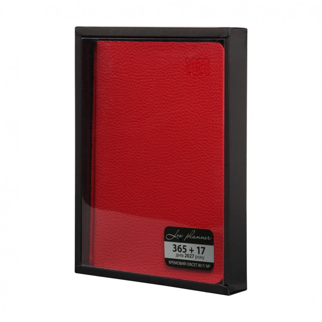 Тижневик Leo planner А5 датований 2026 "Vitto", м‘який, червоний, 368 сторінок (252643) - picture 12