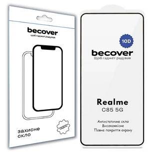 Скло захисне BeCover 10D Realme C85 5G Black (715140) зображення 1