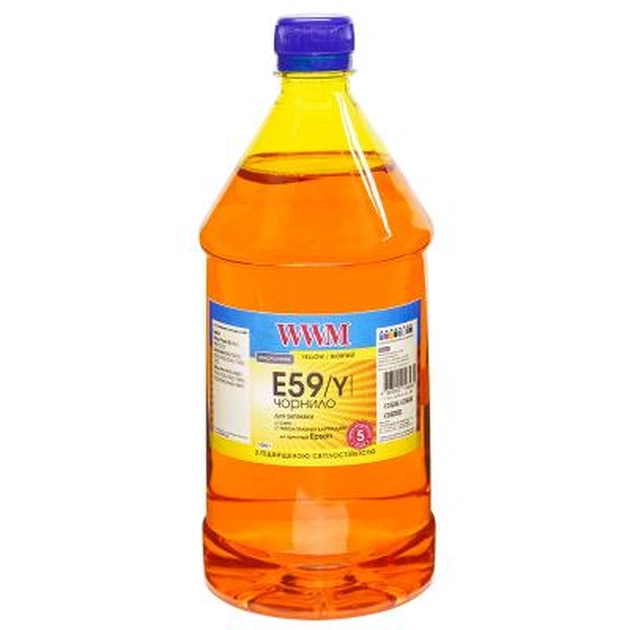 Чорнило WWM Epson StPro 7700/9700/9890 1000г Yellow Water-soluble (E59/Y-4) - зображення 1