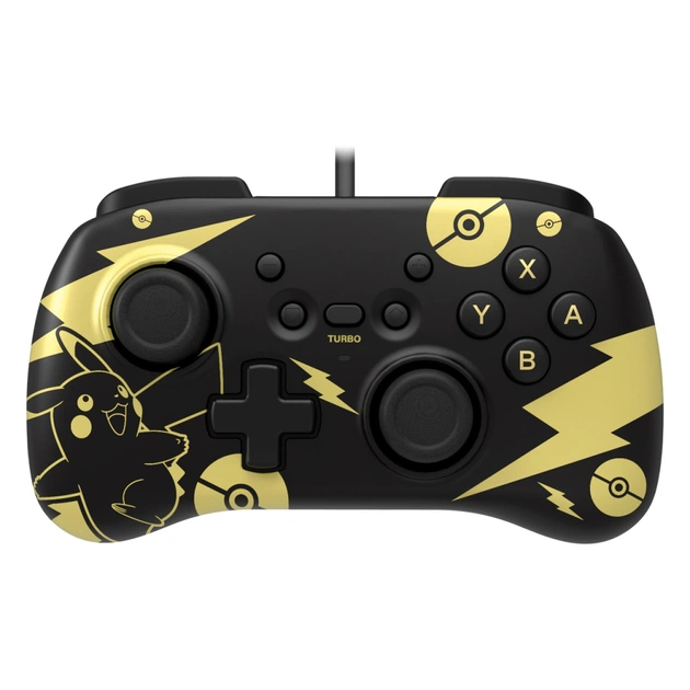 Геймпад Hori Horipad Mini (Pikachu) для Nintendo Switch Black/Gold (NSW-289U) - изображение 1
