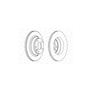 Гальмівний диск FERODO DDF1698C зображення 1