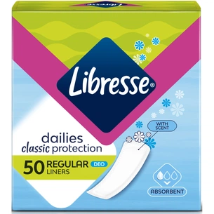 Щоденні прокладки Libresse Dailies Classic Protection Deo 50 шт. (7322540261455) зображення 1