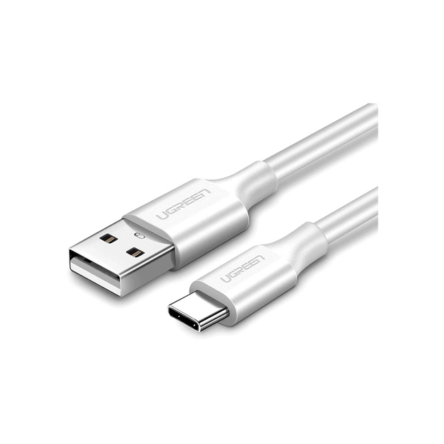 Дата кабель USB 2.0 AM to USB-C 0.25m 3A US287 white Ugreen (60119) - зображення 1