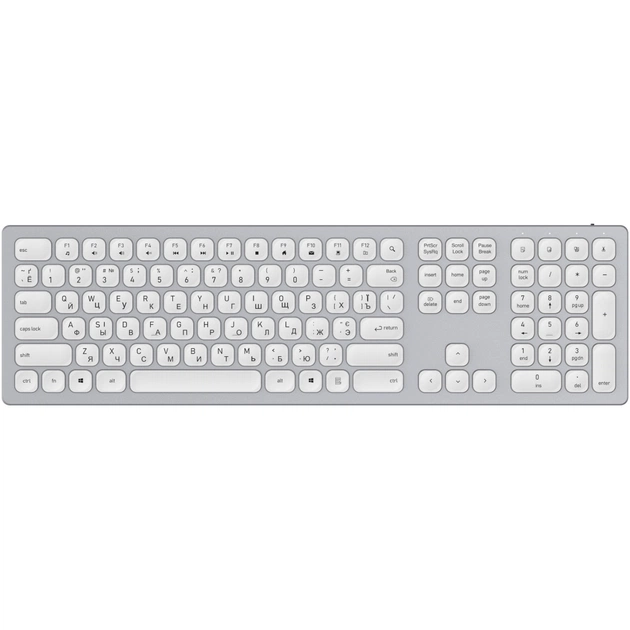Клавіатура OfficePro SK1550 Wireless White (SK1550W) - зображення 1