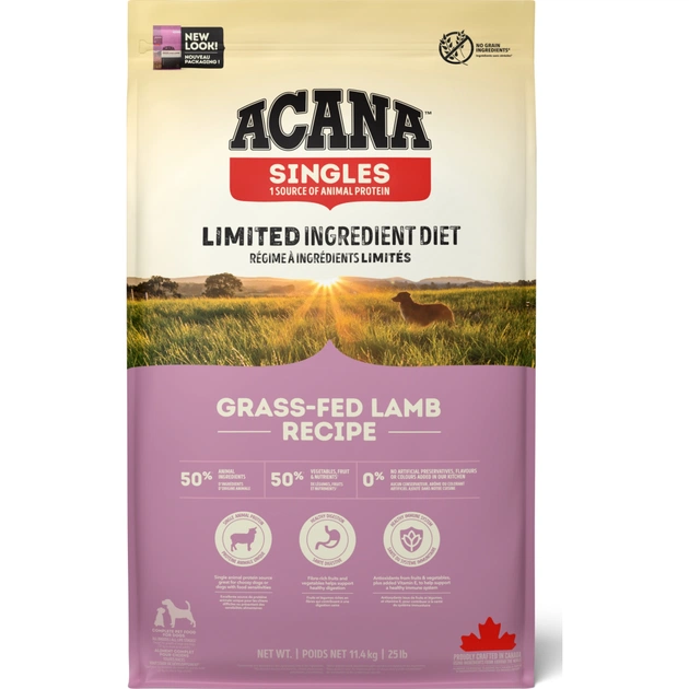 Сухой корм для собак ACANA Grass-Fed Lamb 11.4 кг (0064992570125) - изображение 1