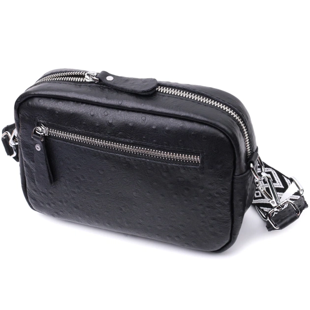 Сумка Vintage З натуральної шкіри Чорна (22659) - зображення 2