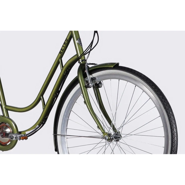 Електровелосипед Dorozhnik 28" eRETRO Vbr FR рама-19" 36B 13А*г 500Вт 2026 темно-зелений (ELB-D-28-110) - picture 4