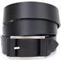 Ремінь Grande Pelle Шкіряний брючний з квадратною пряжкою Чорний (11679) - зменшене зображення 1