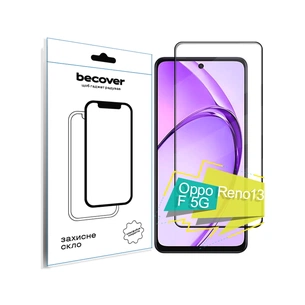 Скло захисне BeCover Oppo Reno13 F 5G Black (713420) зображення 1