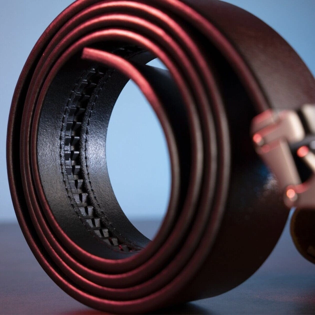 Ремінь Vintage З автоматичною пряжкою Коричневий (20210) - зображення 7