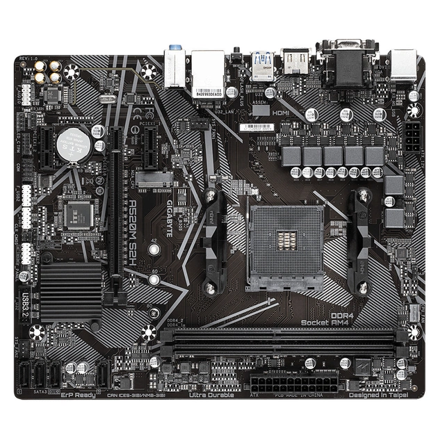 Материнська плата GIGABYTE A520M S2H - зображення 1