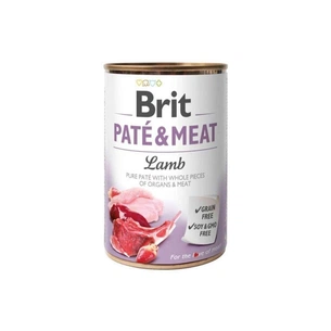 Консерви для собак Brit Pate and Meat зі смаком ягняти 400 г (8595602525195) зображення 1