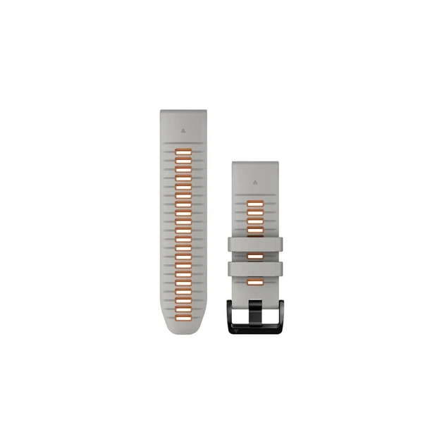Ремінець до смарт-годинника Garmin epixPRO (g2), 26mmQuickFit Gry/Ember Orang Silicone (010-13281-02) - зображення 1