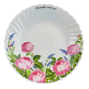 Тарілка Vittora "Лаванда і Троянда" Wave Dessert 19 см (122956) зображення 1