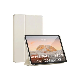 Чохол до планшета BeCover Tri Fold Soft TPU Silicone Apple iPad Pro 12.9 2020/2021/2022 Beige (711736) зображення 1