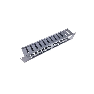 Кабельный организатор 19" 2U с крышкой SN (80мм) - 9005 Eserver (КР-012.2U.19) изображение 1