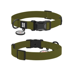 Нашийник для тварин WAUDOG Magnet c QR паспортом, магнітна пряжка-фастекс L хакі (279631) зображення 1