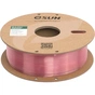 Пластик для 3D-принтера eSUN PLA Clear Rainbow 1,75mm 1kg PINK-Crystal (PLA-CLRB175O-CP1P1) - зменшене зображення 3