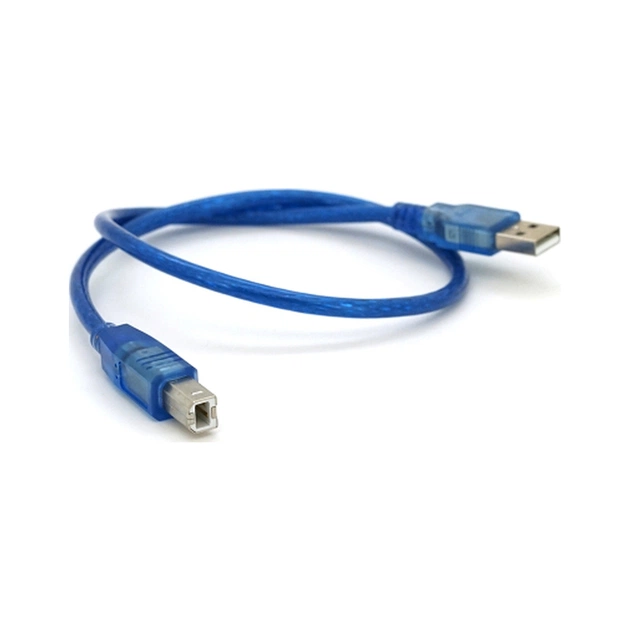 Кабель для принтера USB 2.0 AM/BM 0.5m blue Ritar (YT-AM/BM-0.5TBL) - зображення 1