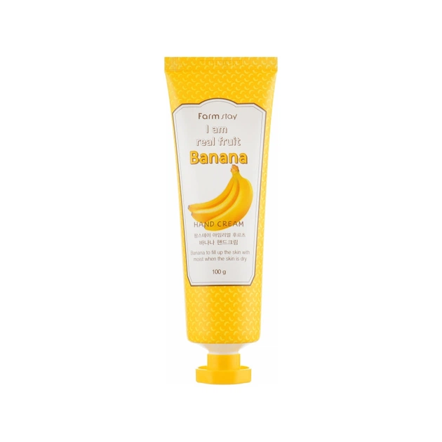 Крем для рук FarmStay I Am Real Fruit Banana Hand Cream З екстрактом банана 100 г (8809338562257) - изображение 1