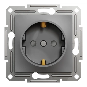 Розетка Schneider Electric ASFORA со штор. антрацит (EPH2900271) picture 1