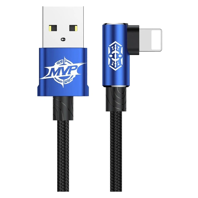 Кабель Baseus MVP USB - Lightning (M/M), 1.5A, 2 м Blue (CALMVP-A03) - изображение 1