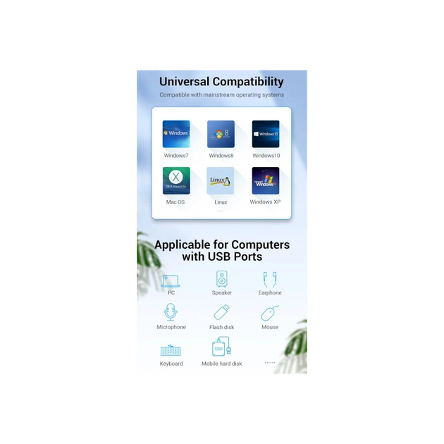 Концентратор Vention USB 3.0 to 3хUSB 3.0/2хTRS Audio/USB Micro 1.0m (CHIBF) - picture 12