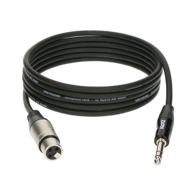 Мікрофонний кабель Klotz GRG1F Greyhound Microphone Cable Female XLR Balanced Jack 3 m (229595) - picture 1