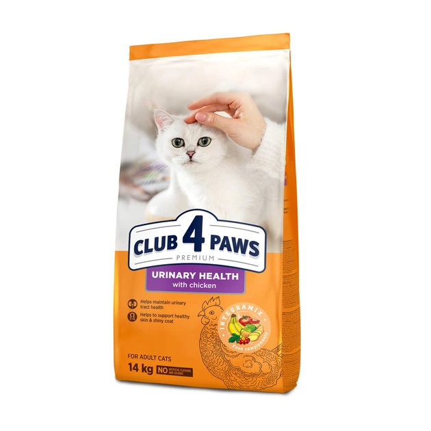 Сухой корм для кошек Club 4 Paws Премиум. Поддержание здоровья мочевыделительной системы 14 к (4820083909375) - изображение 1