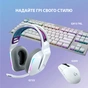 Навушники Logitech G733 Lightspeed Wireless RGB Gaming Headset White (981-000883) - зменшене зображення 8