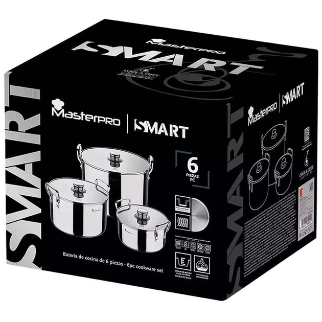 Набір посуду MasterPro Smart 3,14/6,5/11,6 л 6 предметів (BGMP-2145) - picture 5