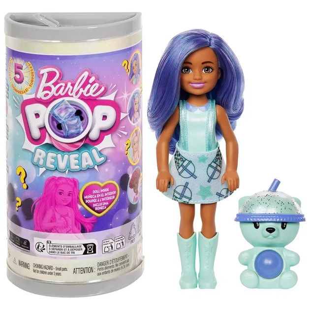 Лялька Barbie Челсі та друзі Pop Reveal серії Круті Бабл-ті (сюрприз) (HRK63) - зображення 1