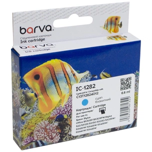 Картридж Barva Epson T1282 (C13T12824011/C13T12824012) 260с, cyan (IC-1282) зображення 1